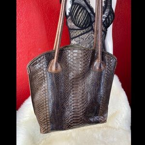B.MAY Authentic Python Skin Purse